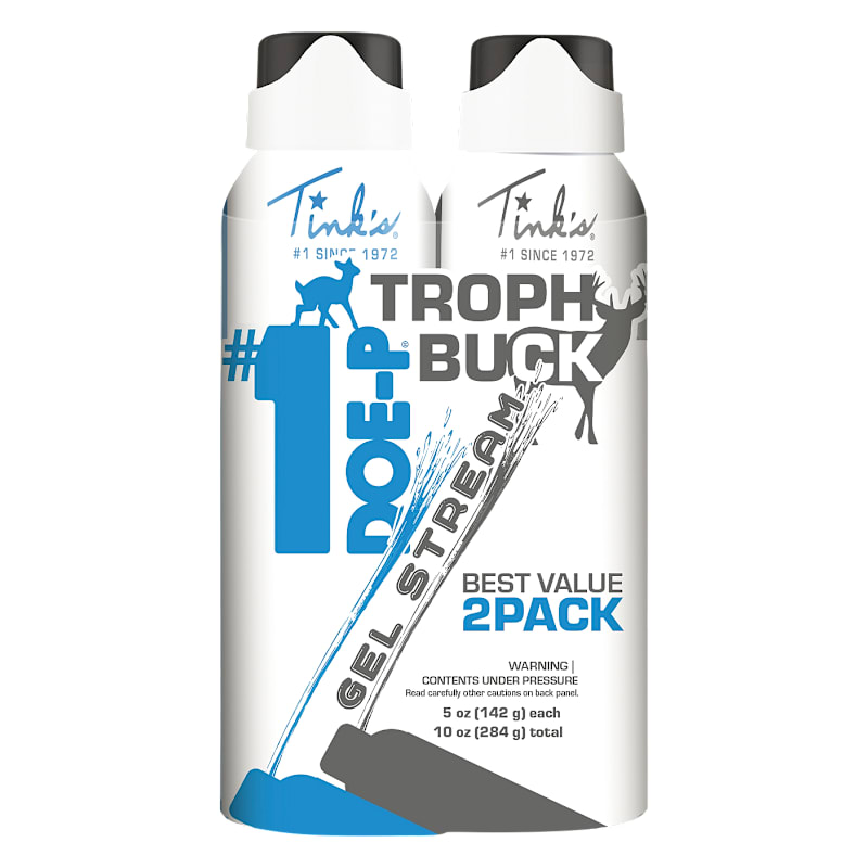 Tink's #1 Doe-P and Trophy Buck Gel Stream Scent 2-Pack