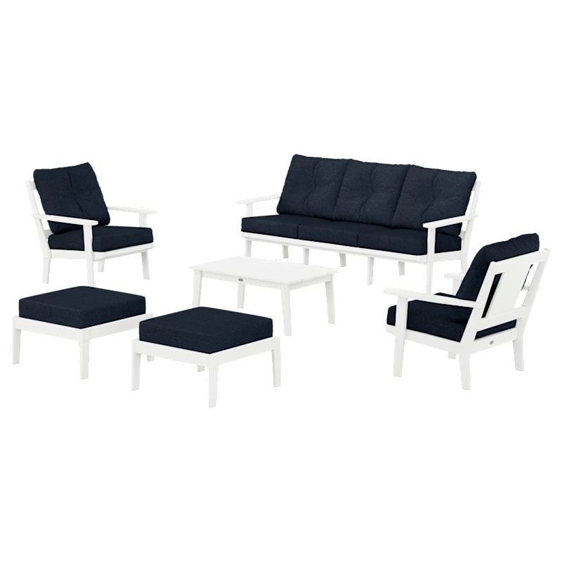 POLYWOOD Prairie 6-Piece Lounge Sofa Set