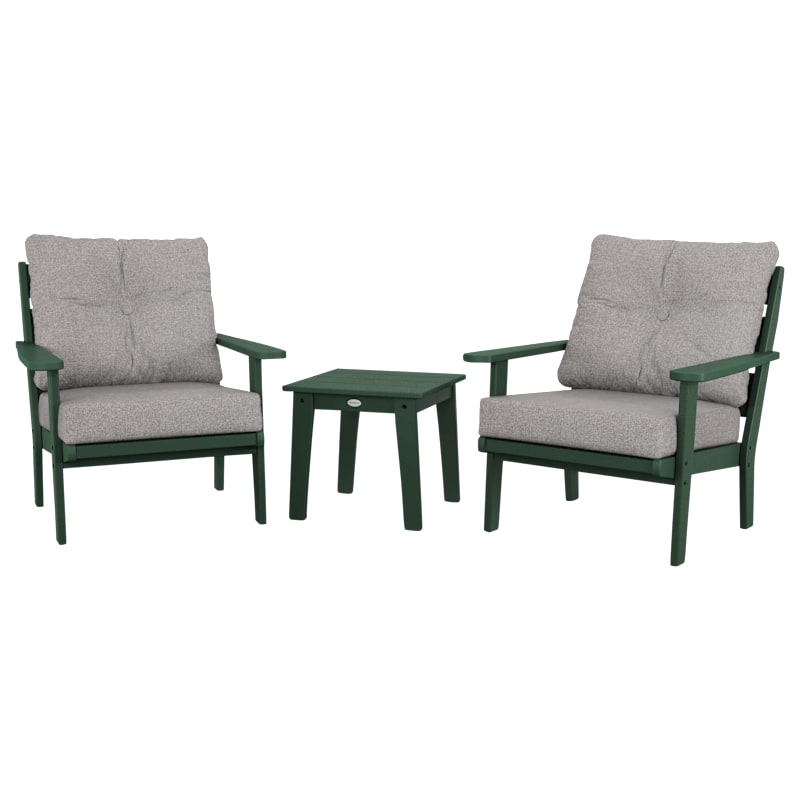 POLYWOOD Lakeside 3-Piece Deep-Seating Chair Set