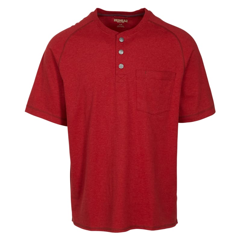 RedHead Pro Series Short-Sleeve Pocket Henley for Men