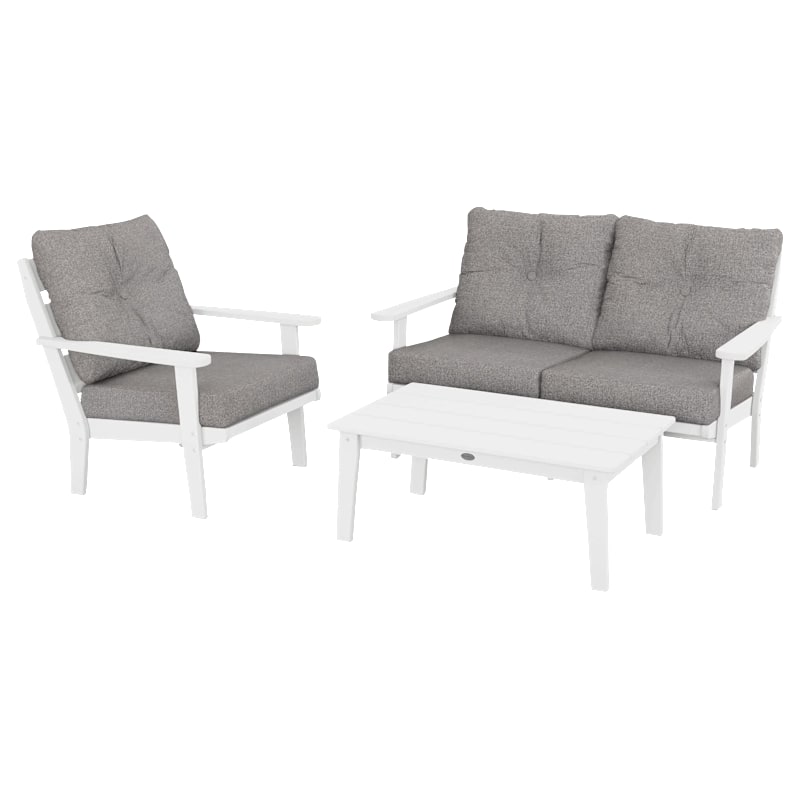POLYWOOD Lakeside 3-Piece Deep-Seating Set