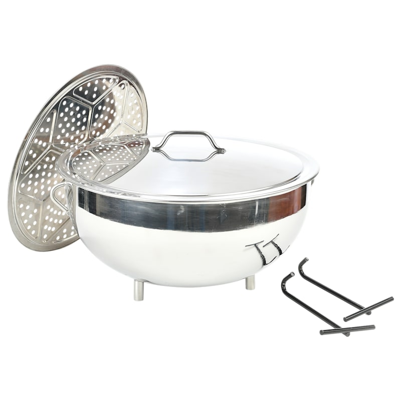 Bass Pro Shops 5-Gallon Stainless Steel Pot With Steam Plate