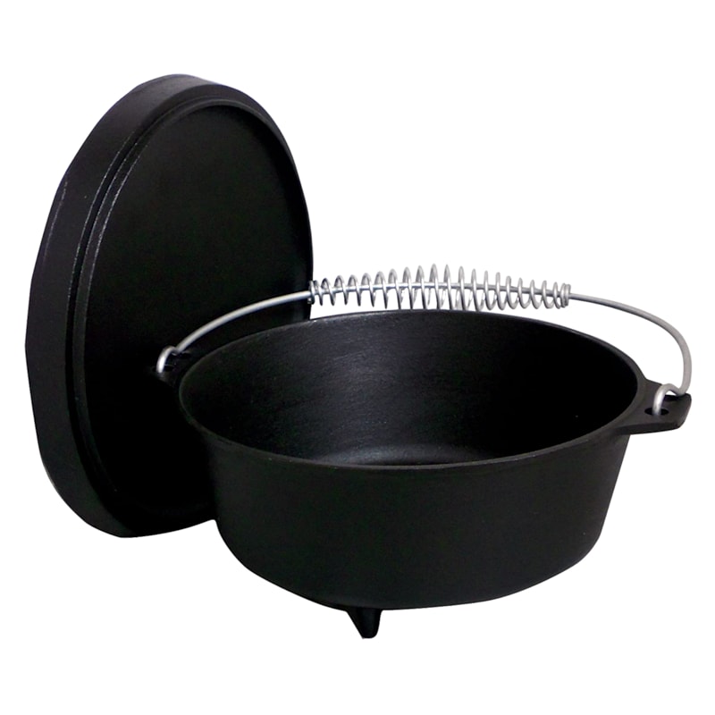 King Kooker Cast Iron Footed Dutch Oven with Lid