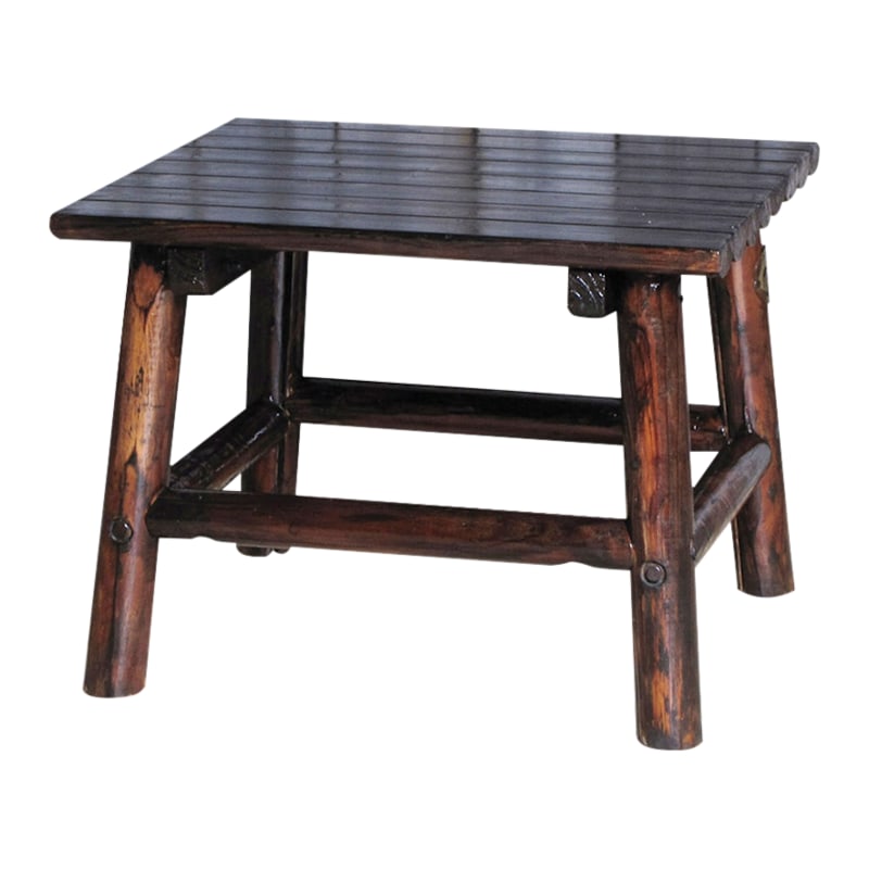 Leigh Country Char-Log End Table