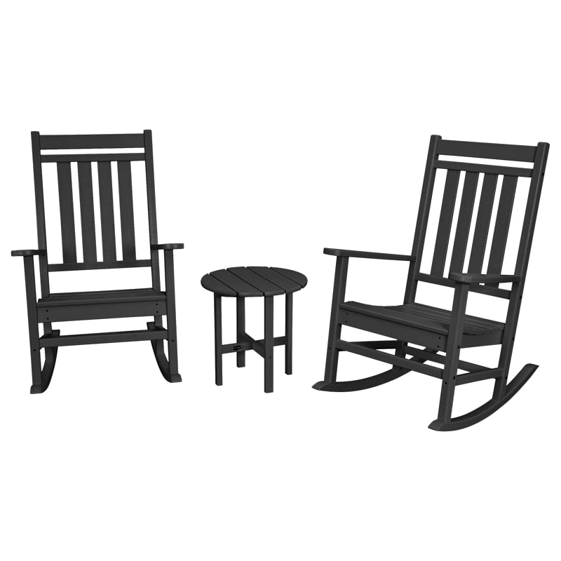 POLYWOOD Estate 3-Piece Rocking Chair Set