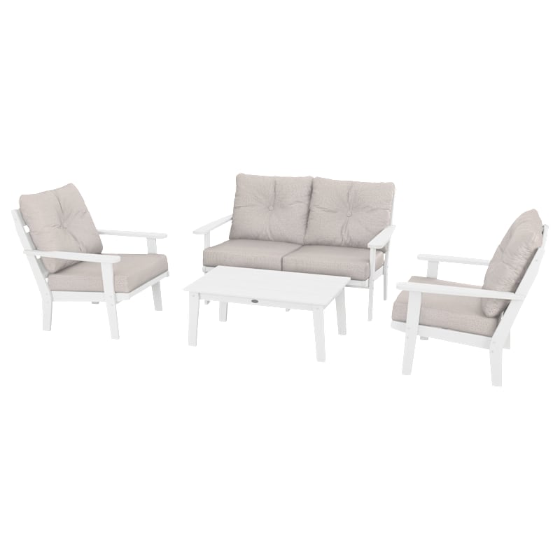 POLYWOOD Lakeside 4-Piece Deep Seating Set