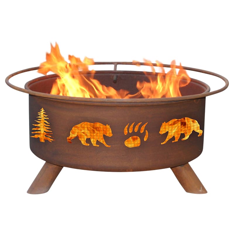 Patina Products Bear and Tree Fire Pit