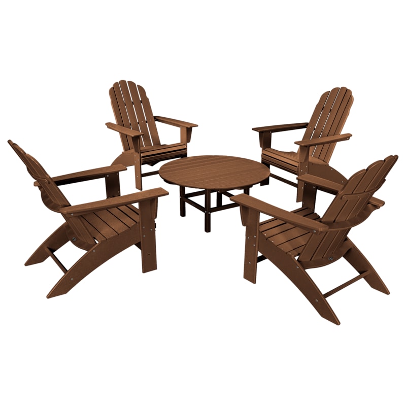 POLYWOOD Vineyard 5-Piece Oversized Adirondack Set