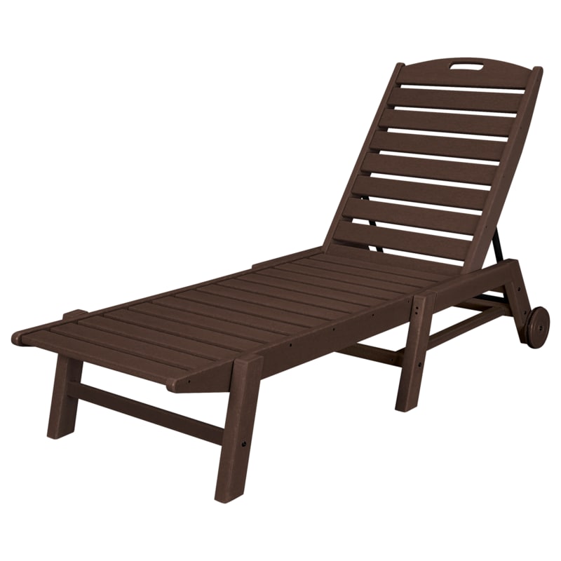 POLYWOOD Nautical Chaise with Wheels