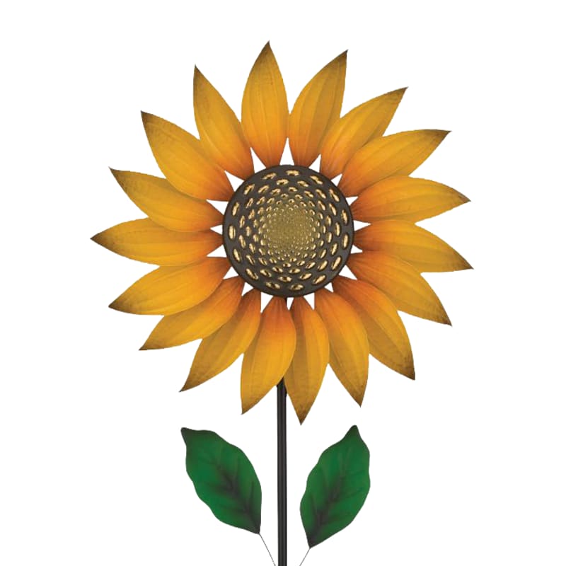Regal Art and Gift Textured Sunflower Spinner Stake