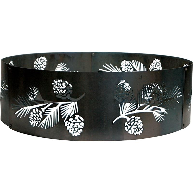 P&D Metal Works Pine Bough Campfire Ring