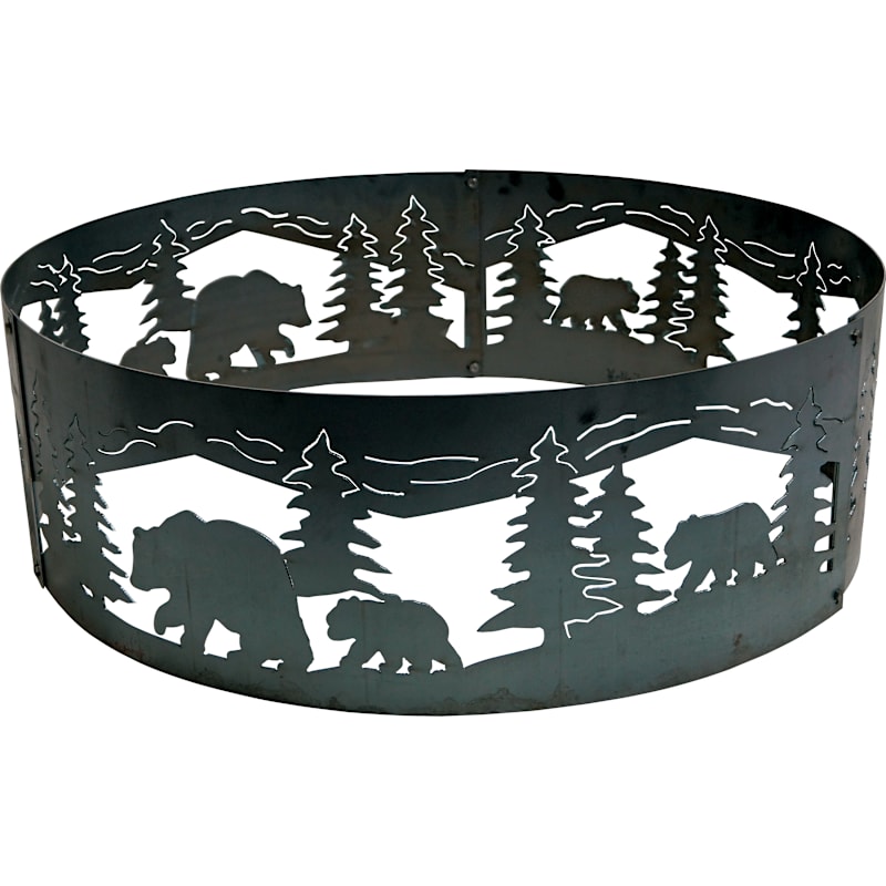P&D Metal Works Bear and Cub Campfire Ring