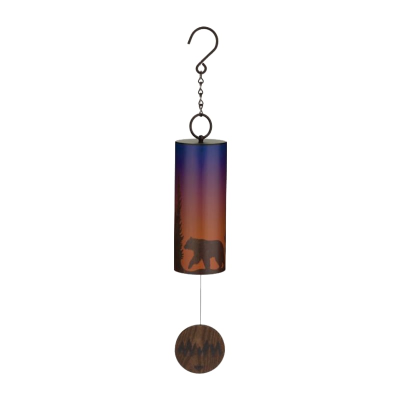 Regal Art and Gift Night Sky with Bear Wind Bell