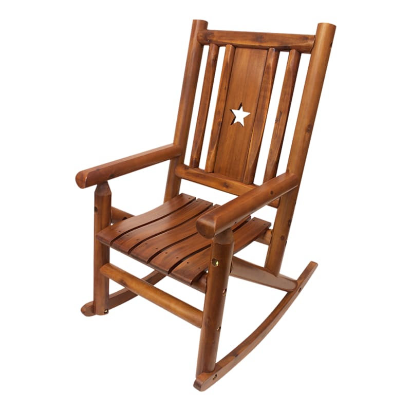 Leigh Country Amber Log Star Porch Rocker
