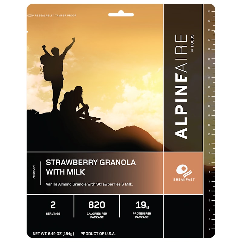 AlpineAire Foods Strawberry Granola with Milk Breakfast