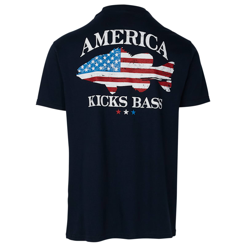Bass Pro Shops America Kicks Bass Short-Sleeve T-Shirt for Men