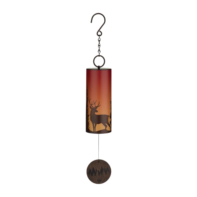Regal Art and Gift Night Sky with Deer Wind Bell