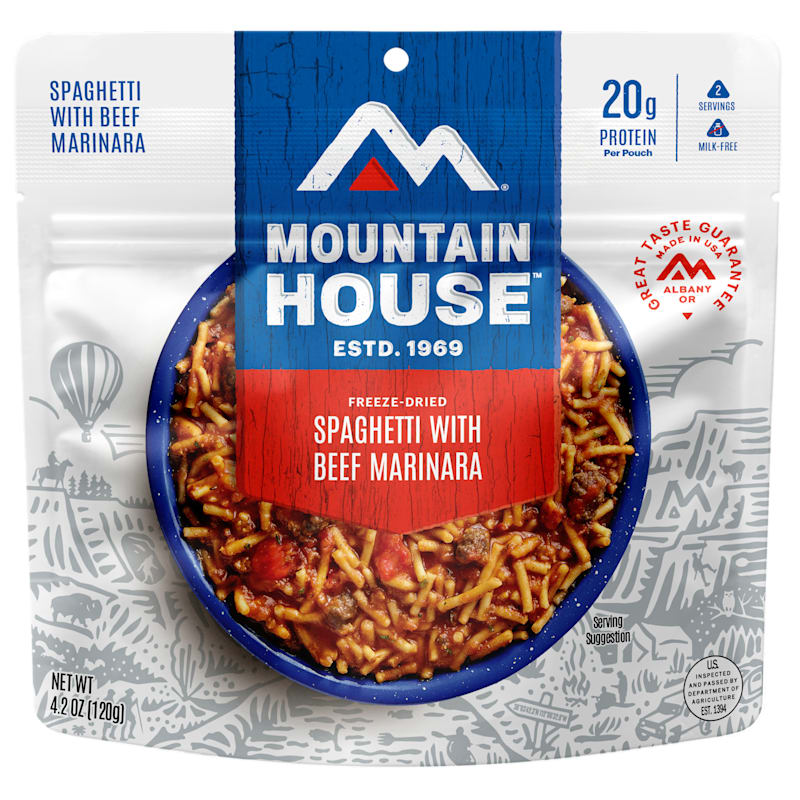 Mountain House Freeze-Dried Spaghetti with Meat Sauce Entree