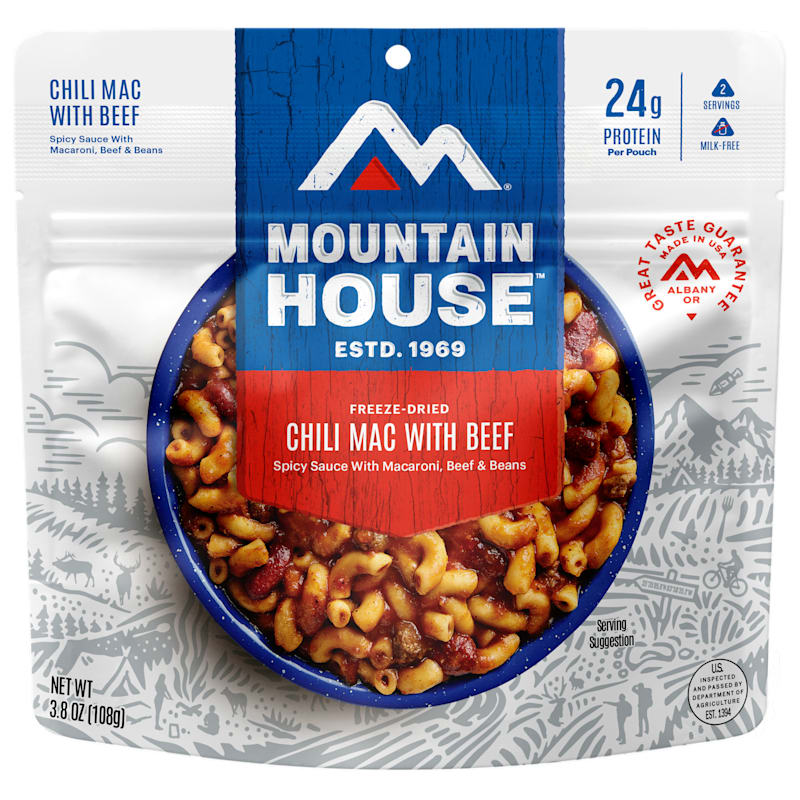 Mountain House Freeze-Dried Chili Mac with Beef Entree