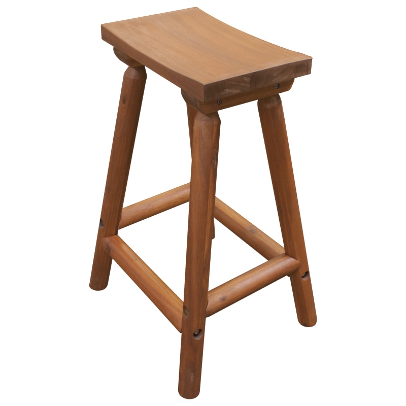 Leigh Country Amber-Log Saddle Stool