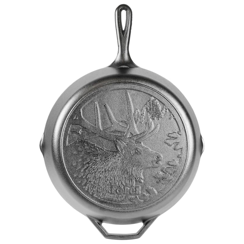 Lodge Wildlife Series Cast-Iron Elk Skillet