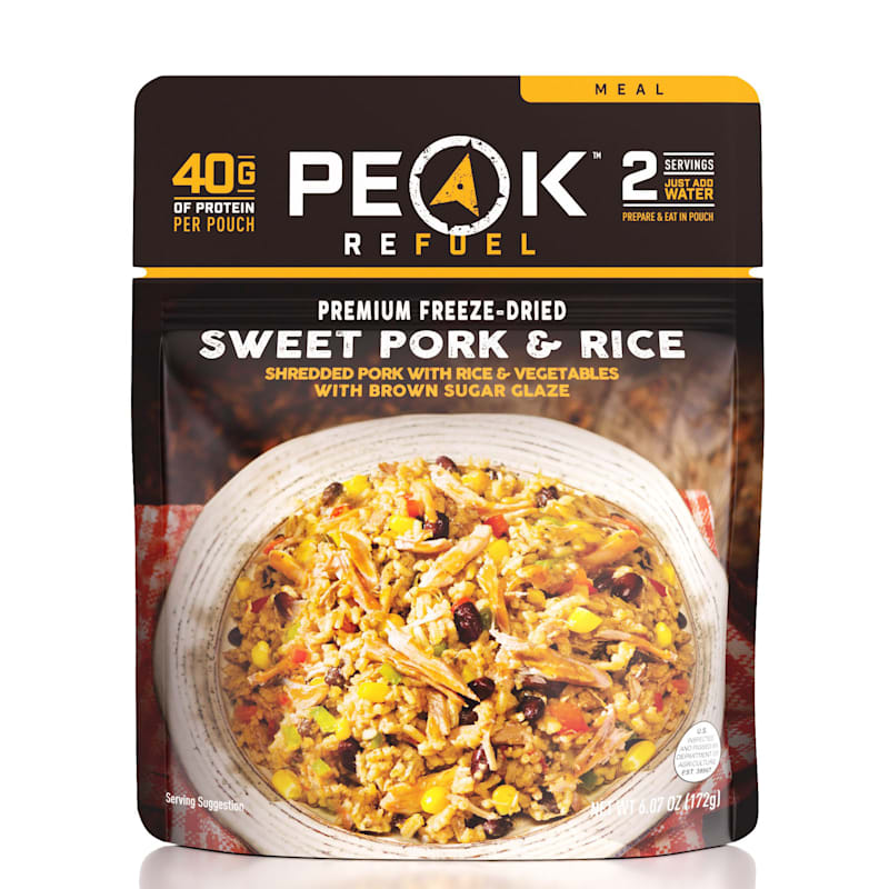 Peak Refuel Freeze-Dried Sweet Pork and Rice Pouch