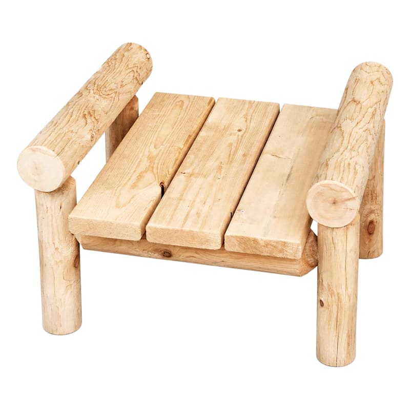 Lakeland Mills Cedar Log Ottoman