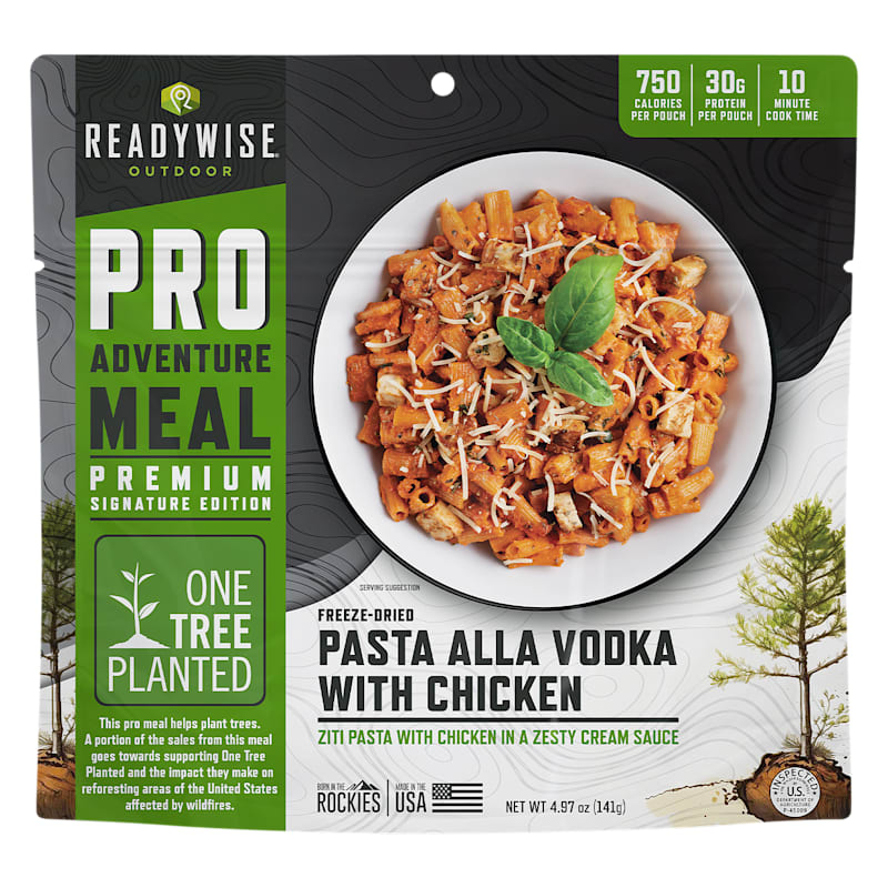 ReadyWise Pro Adventure Meal Freeze-Dried Pasta Alla Vodka Chicken