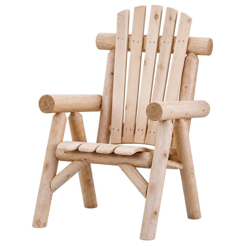 Lakeland Mills Easy In Easy Out Cedar Log Lounge Chair