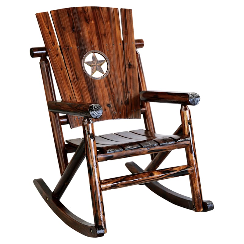 Leigh Country Char Log Star Medallion Rocker