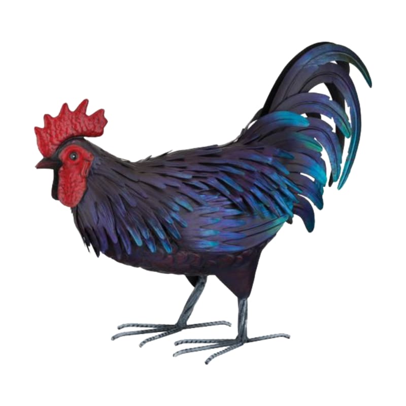 Regal Art and Gift Shetland Rooster Metal Yard Décor