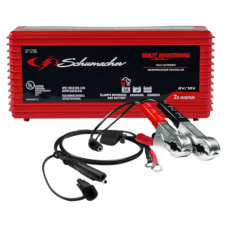 Schumacher 2A 6V/12V Fully Automatic Battery Charger and Maintainer