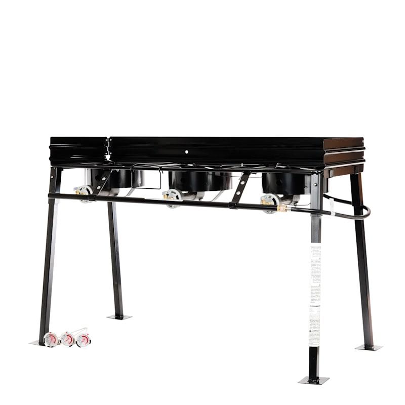 King Kooker Heavy-Duty Triple-Burner Outdoor Cooker Camp Stove