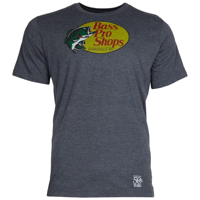 Bass Pro Shops 50th Anniversary Vintage Woodcut Short-Sleeve T-Shirt for Men