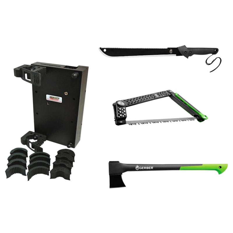 Hornet Outdoors UTV Roll Bar Gerber Tool Kit with Hatchet, Saw, and Machete