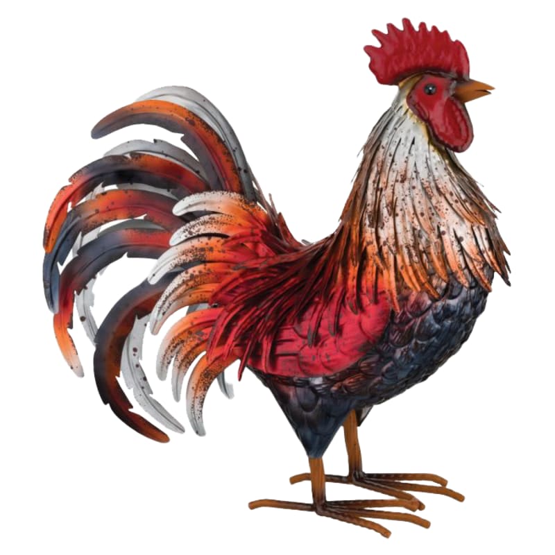 Regal Art & Gift Red Leghorn Rooster Yard Decor