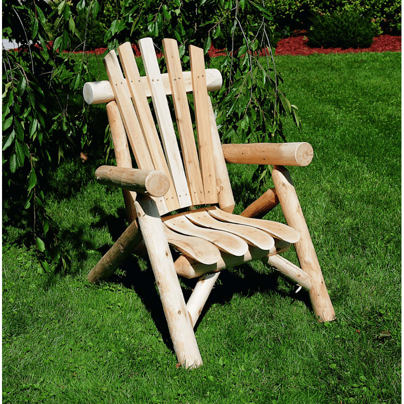 Lakeland Mills Cedar Log Lounge Chair