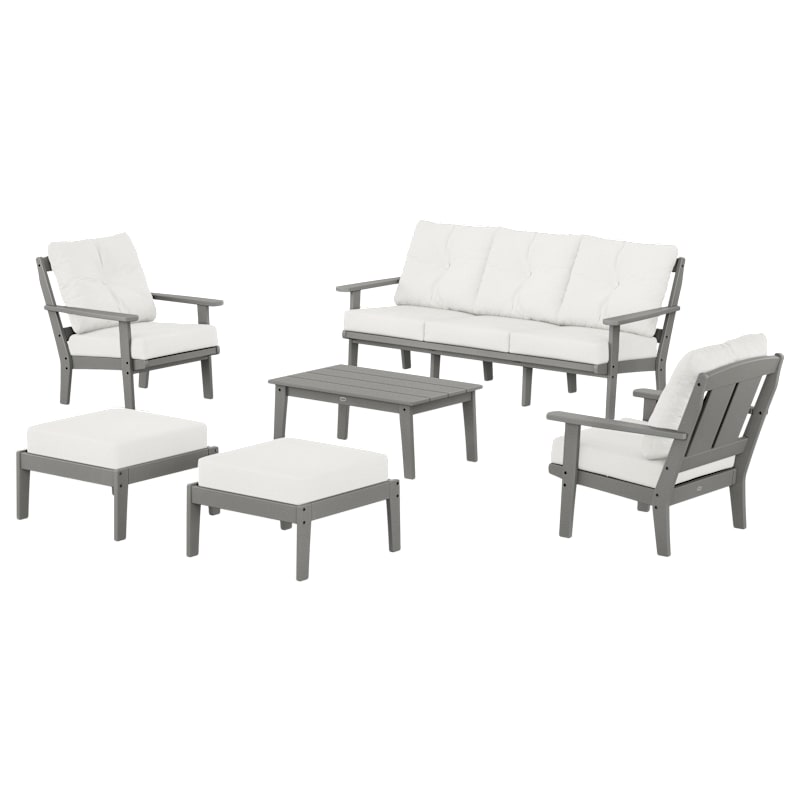 POLYWOOD Mission 6-Piece Lounge Sofa Set
