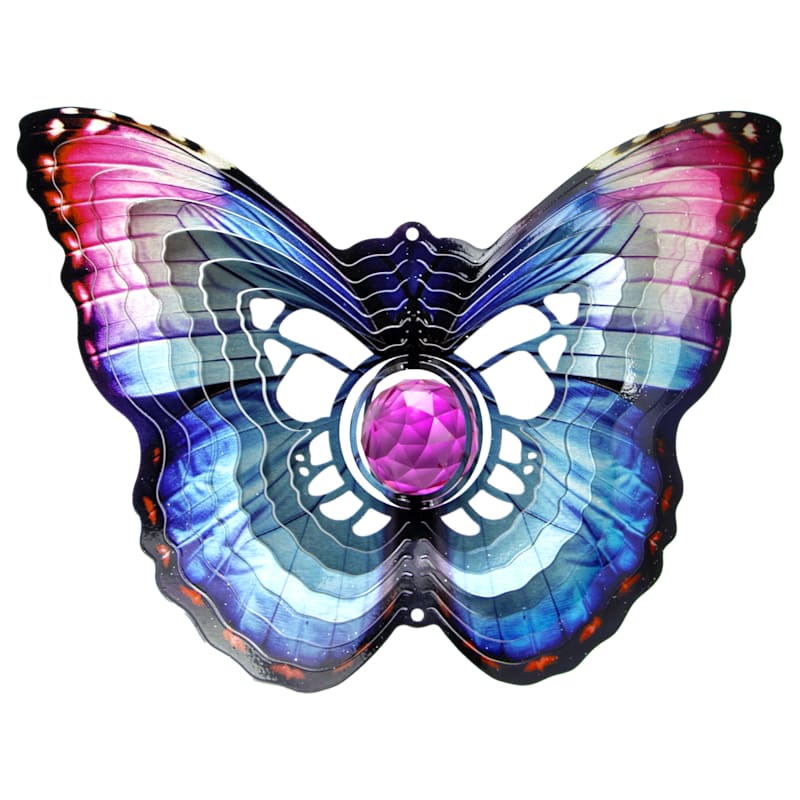 Spinfinity Designs Crystal Butterfly Wind Spinner