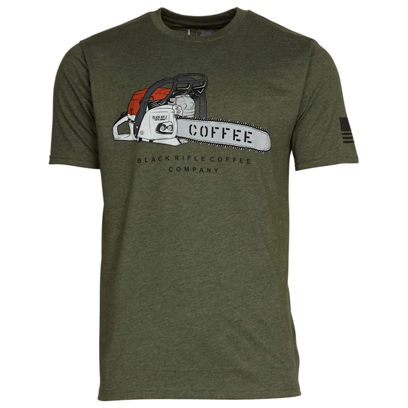 Bass Pro Shops Black Rifle Coffee Company Coffee Chainsaw Short-Sleeve T-Shirt for Men