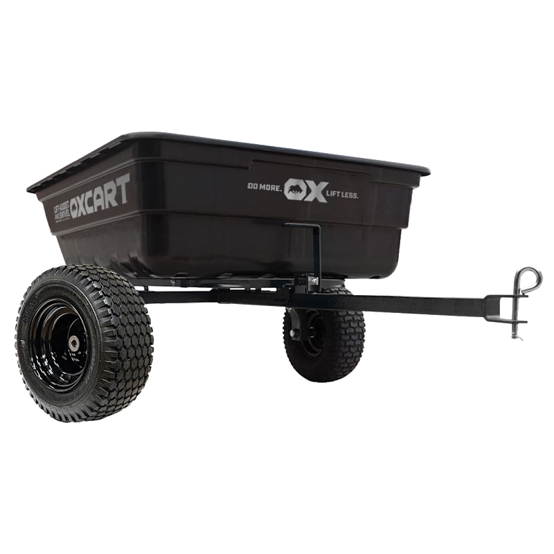 OxCart PRO-Grade Stockman ATV ft. Lift-Assist and Swivel Dump Cart with Run-Flat MAG Tires and Wheelbarrow Conversion Combo