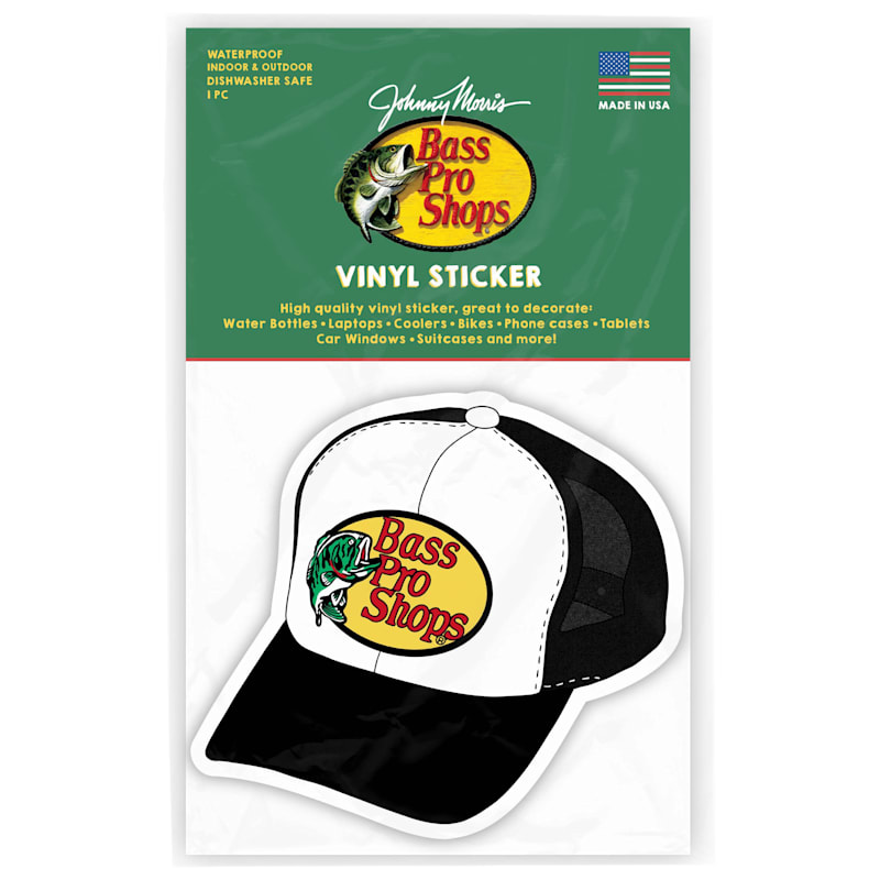 Bass Pro Shops Logo Trucker Cap Vinyl Sticker