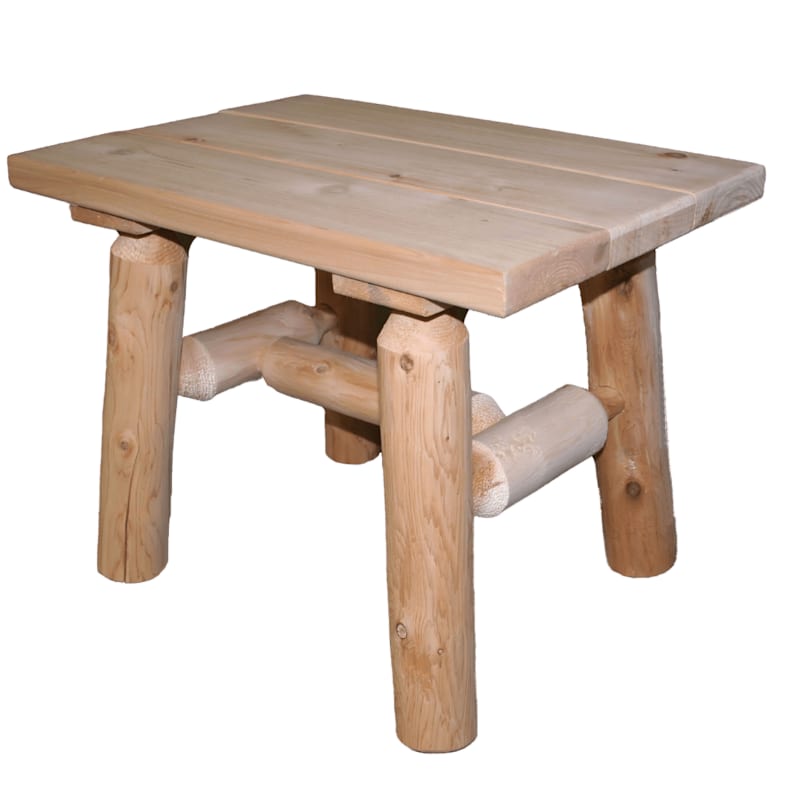 Lakeland Mills Cedar Log End Table