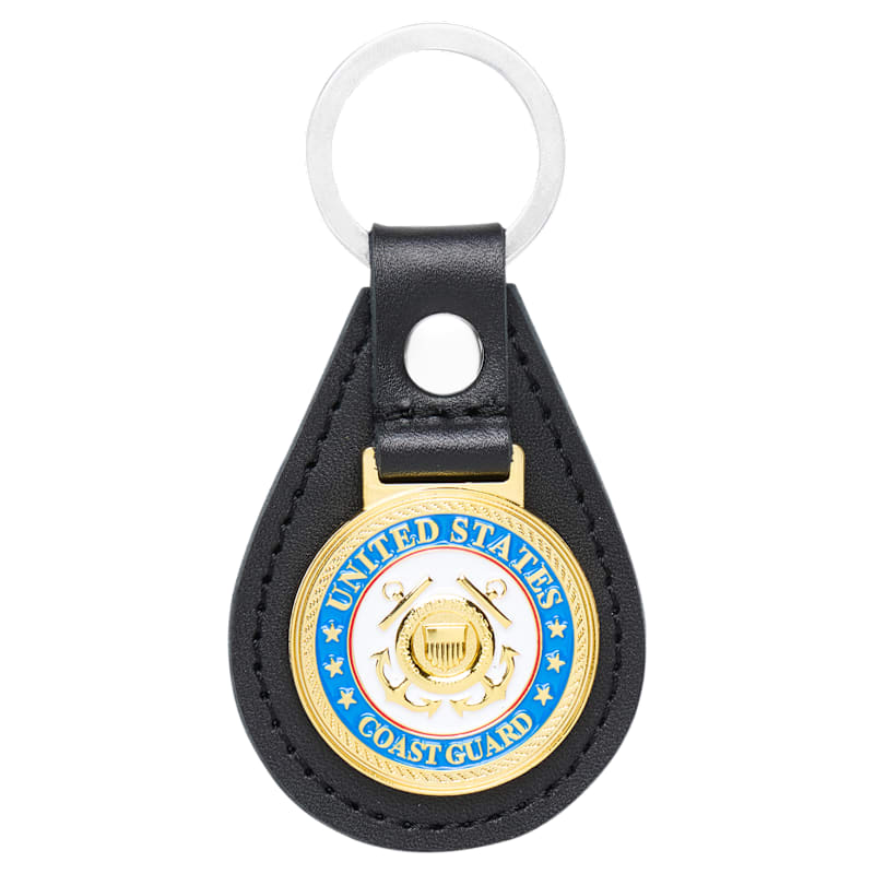 Bass Pro Shops Coast Guard Leather Keychain