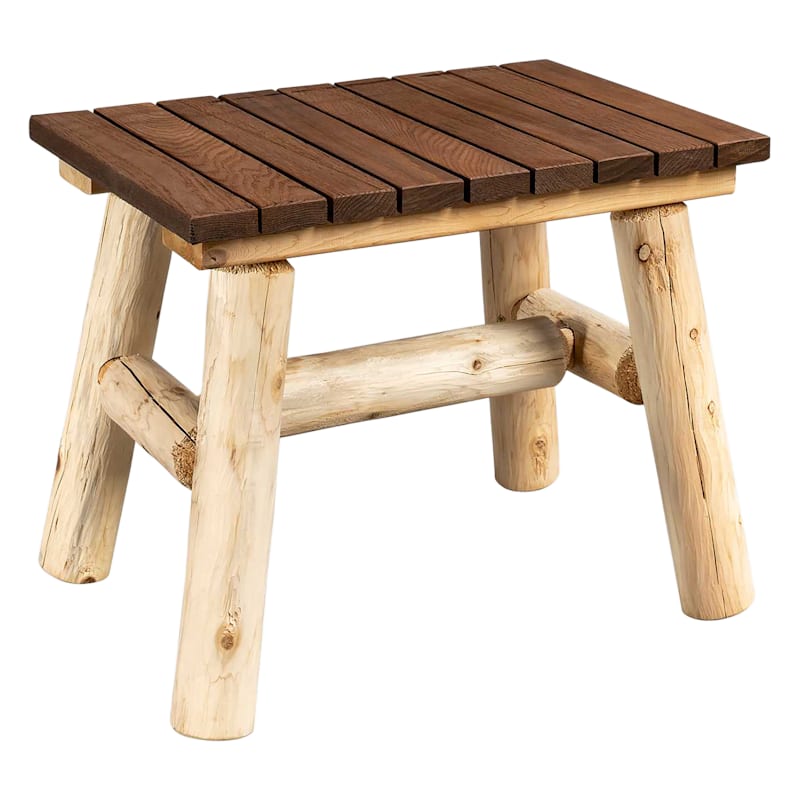 Lakeland Mills ThermaFusion Cedar Log End Table