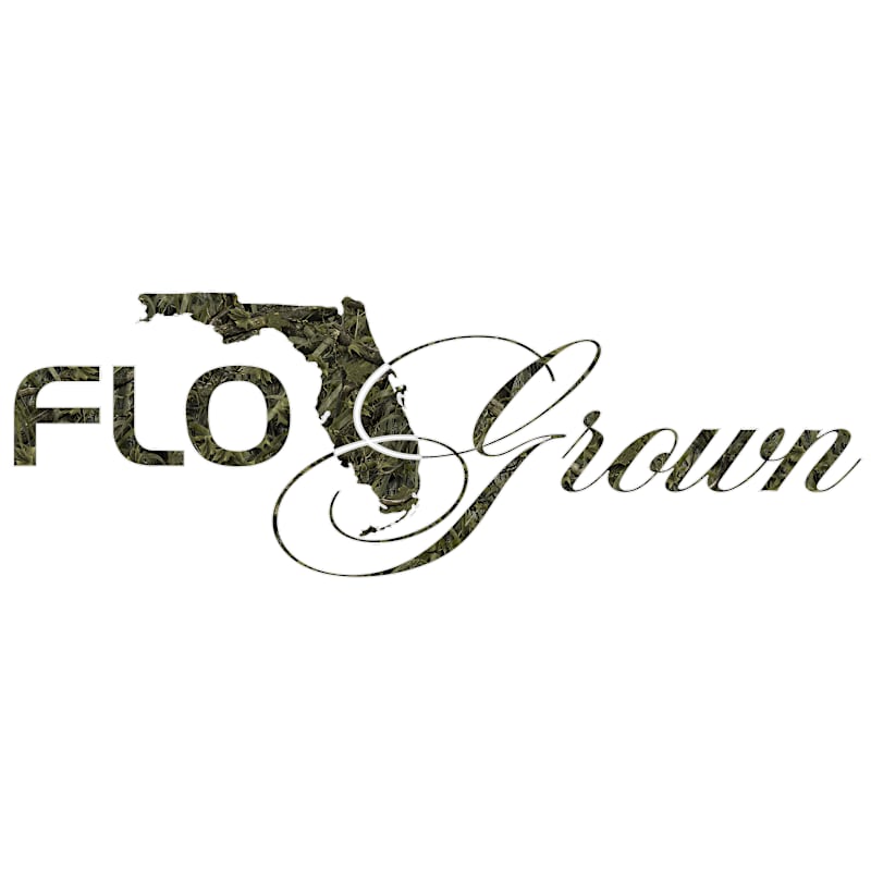 FloGrown Camo Script Logo Vinyl Decal