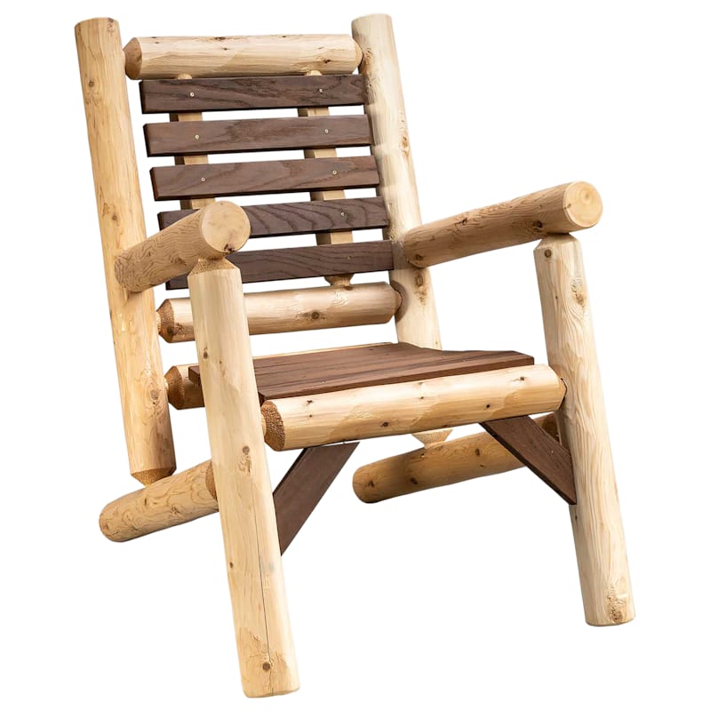 Lakeland Mills ThermaFusion Cedar Log Lounge Chair