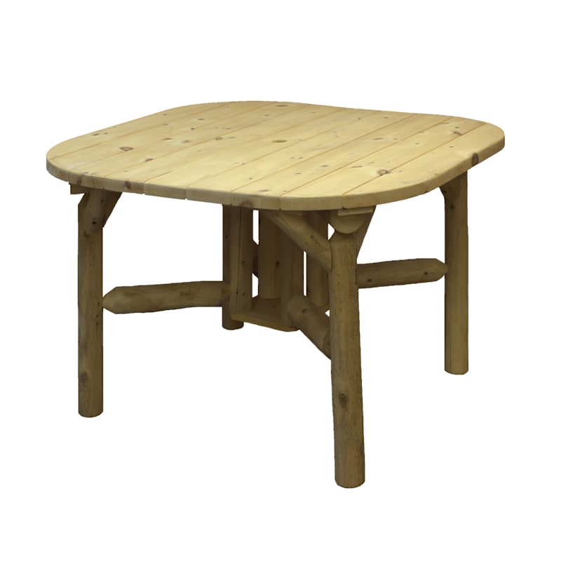 Lakeland Mills Cedar Log Roundabout Dining Table