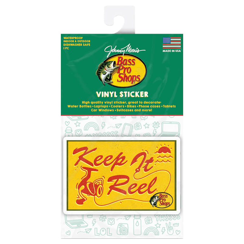 Bass Pro Shops Keep It Reel Sticker