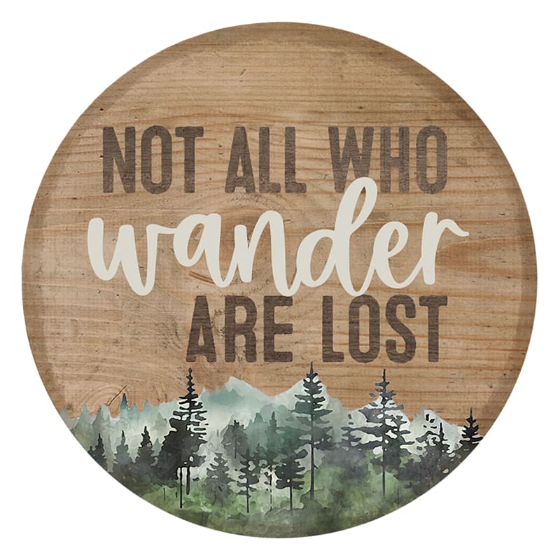 Sincere Surroundings Wander Lost Mountains Round Magnet